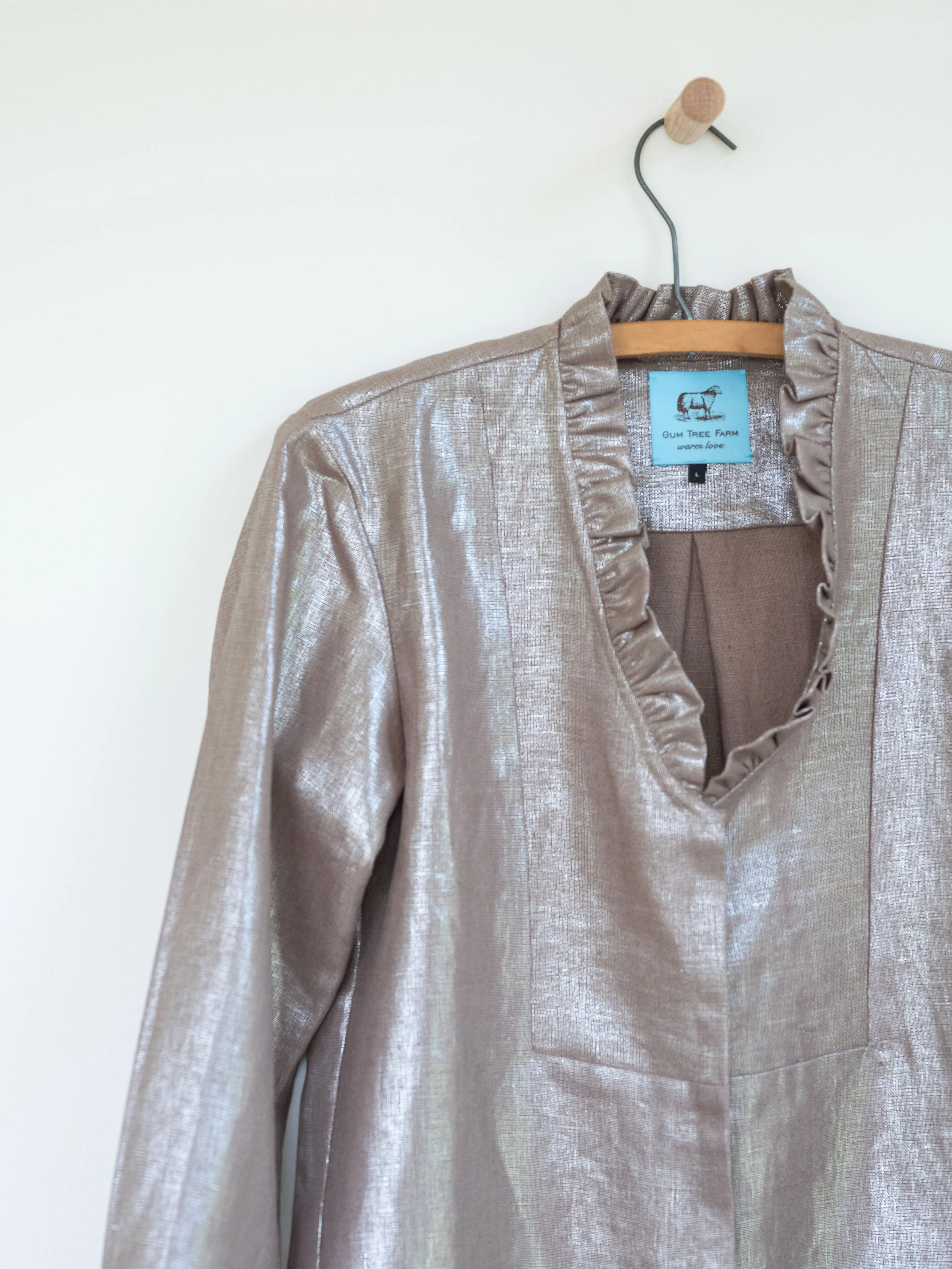 Ruffled Tunic in Linen