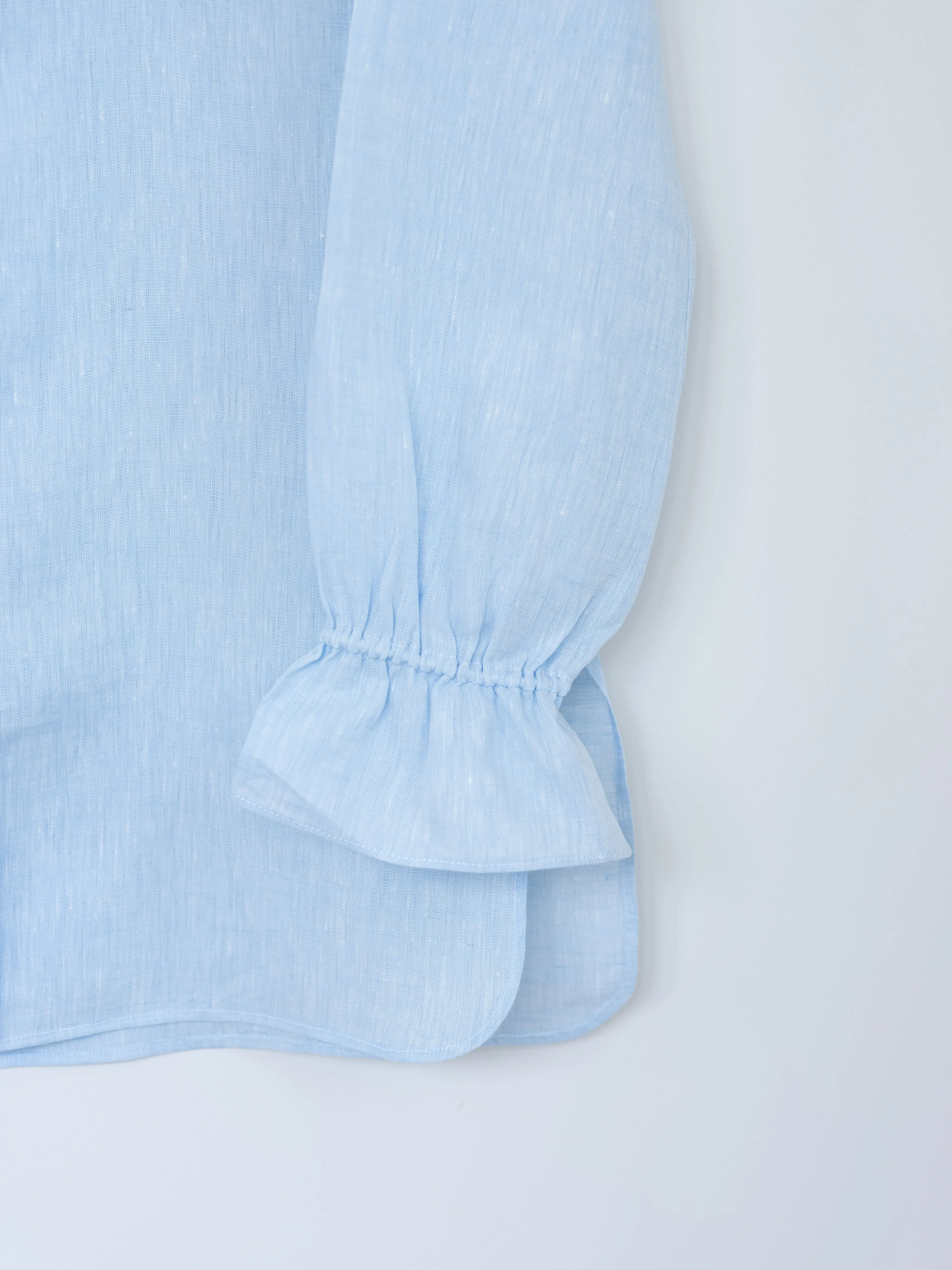 Ruffled Tunic in Linen