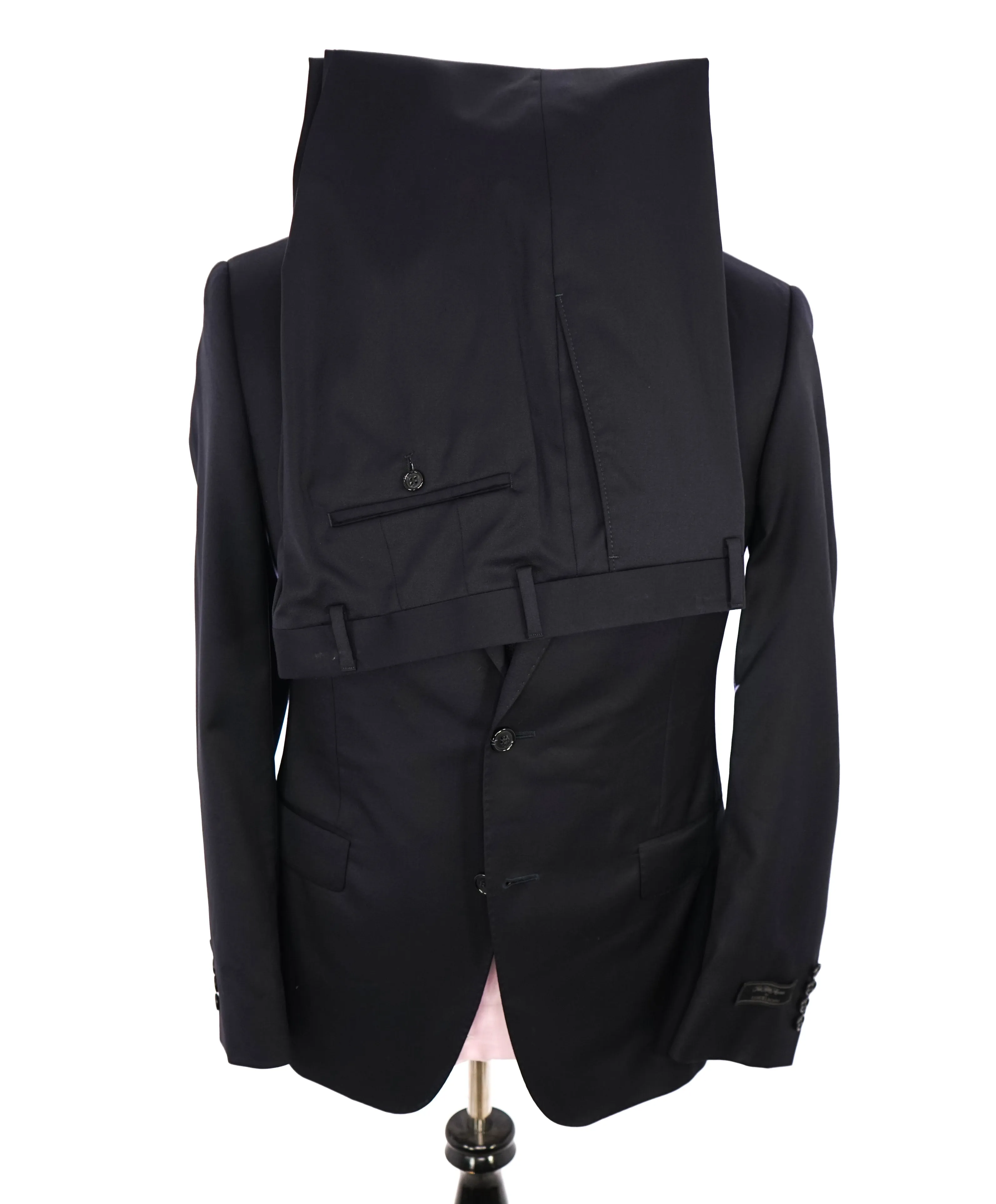 SAMUELSOHN - For SFA Super 120’s "REDA Fabric" Solid Navy Suit - 40R
