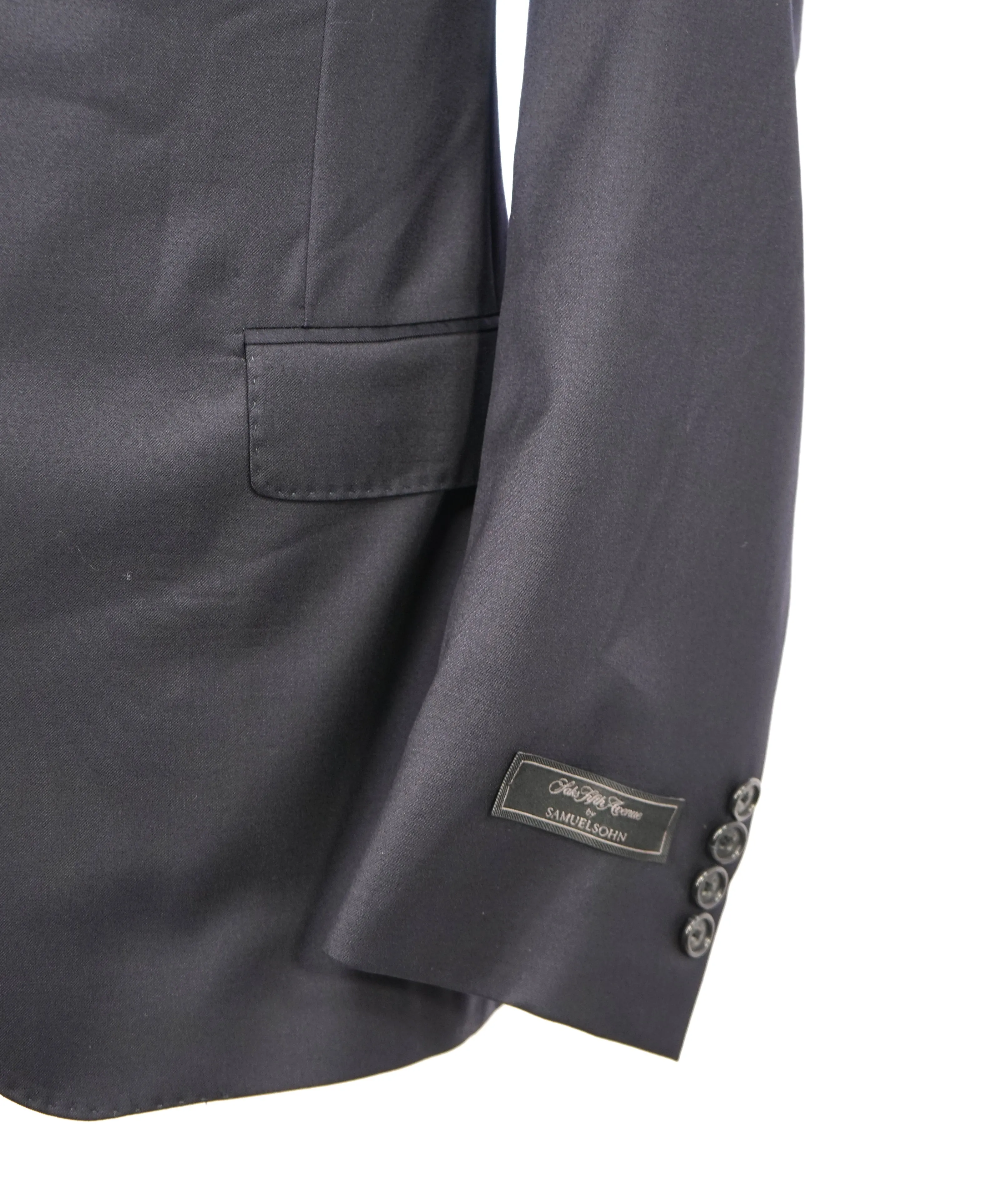 SAMUELSOHN - For SFA Super 120’s "REDA Fabric" Solid Navy Suit - 40R