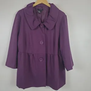 Sandro purple button up jacket 1X