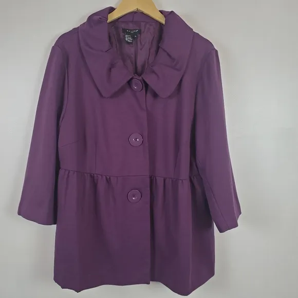 Sandro purple button up jacket 1X