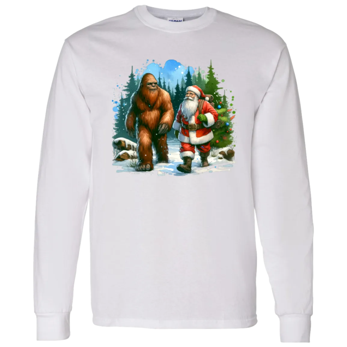 Santa & Sasquatch T-Shirts, Hoodies and Sweatshirts
