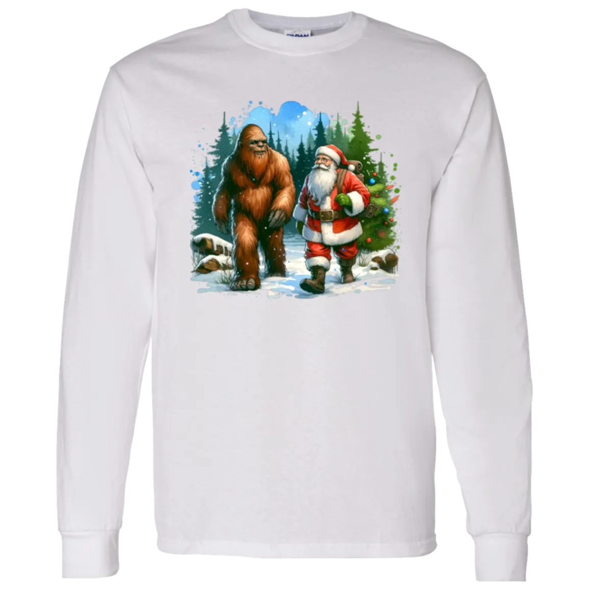 Santa & Sasquatch T-Shirts, Hoodies and Sweatshirts