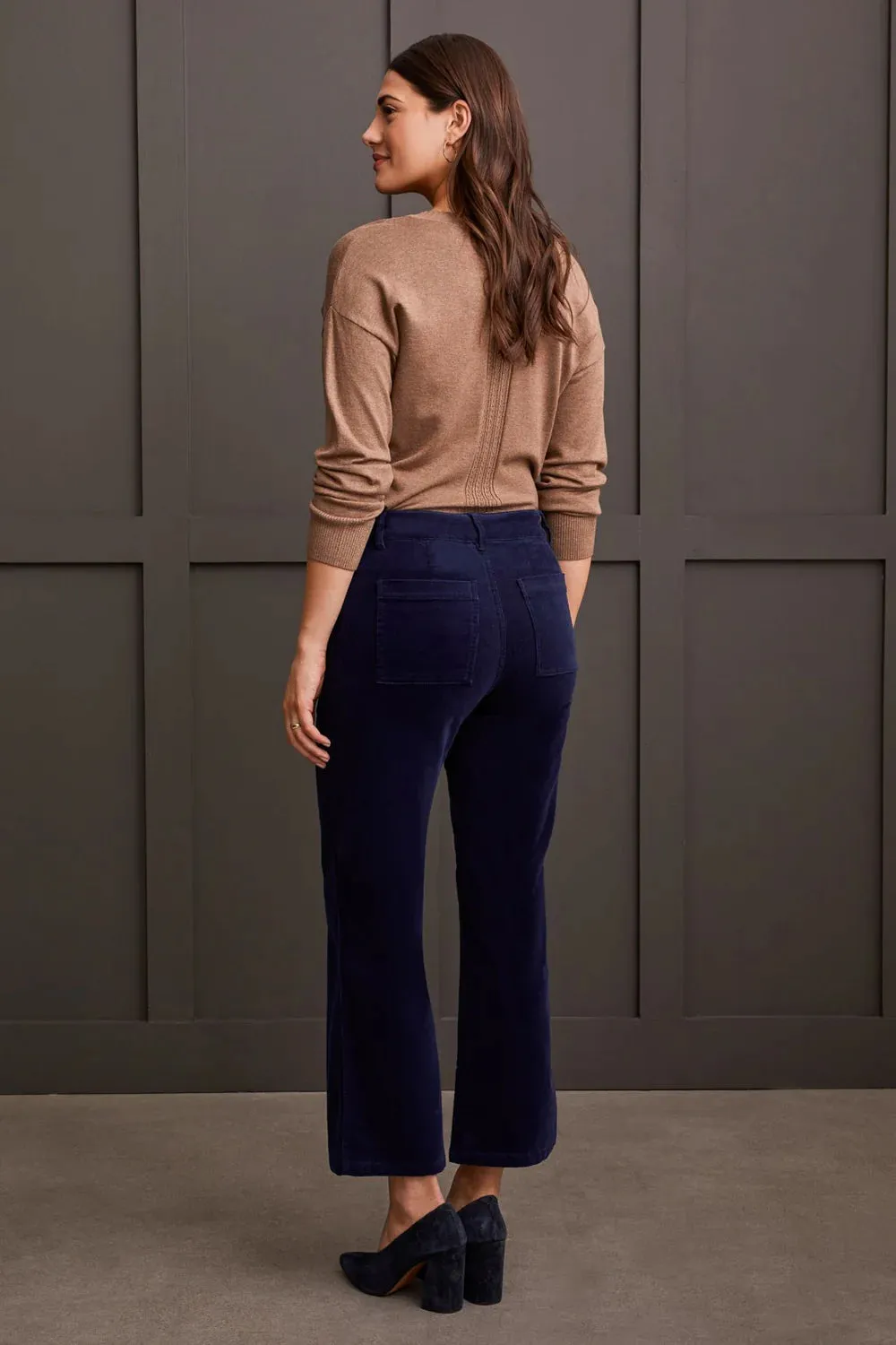 Sapphire Cropped Corduroys
