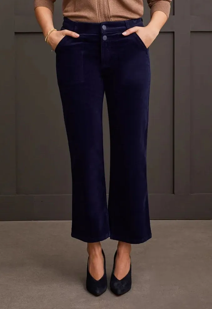 Sapphire Cropped Corduroys