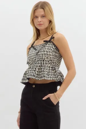 Scalloped Bow Tank {Cream}
