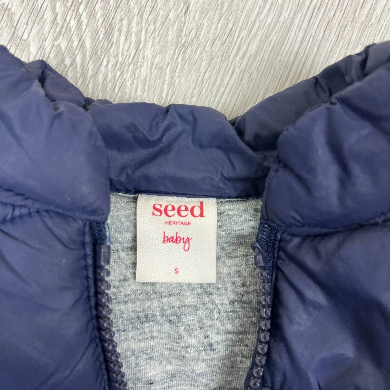 Seed Heritage Baby Boys Puffer Vest Size 0-3 Months Approx