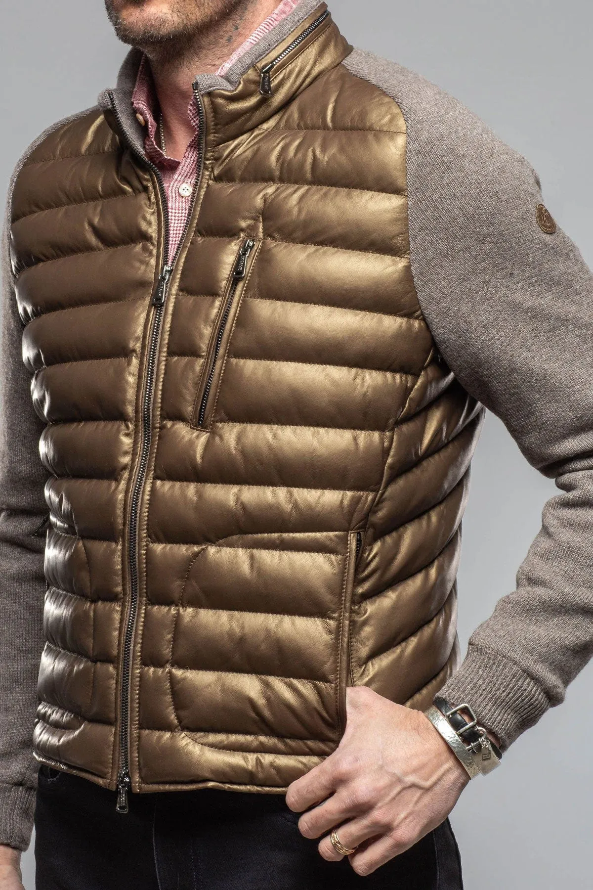 Sepang Sweater Jacket In Copper and Grey