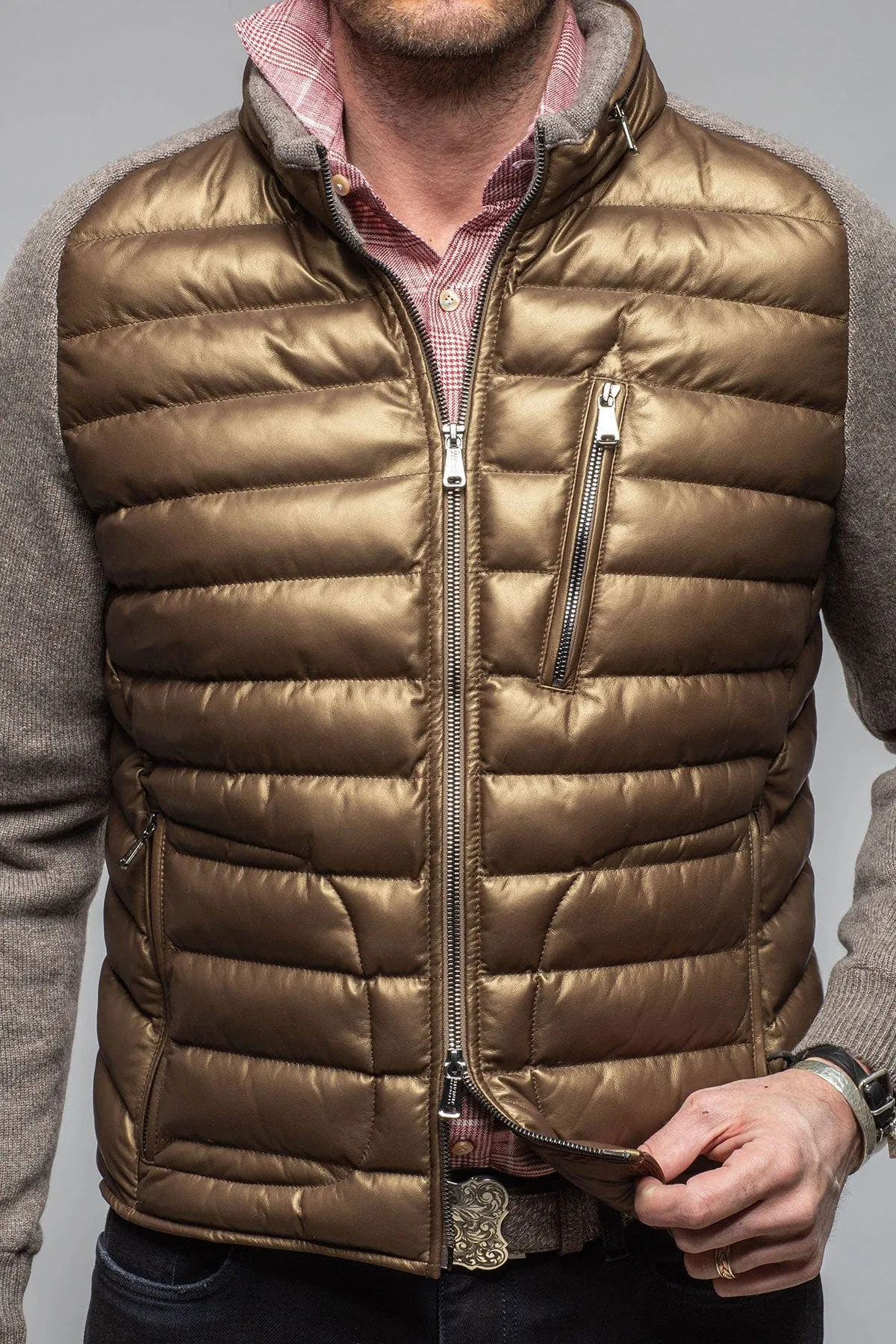 Sepang Sweater Jacket In Copper and Grey
