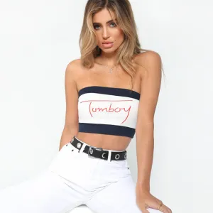 Sexy Bustier Tomboy Crop Top