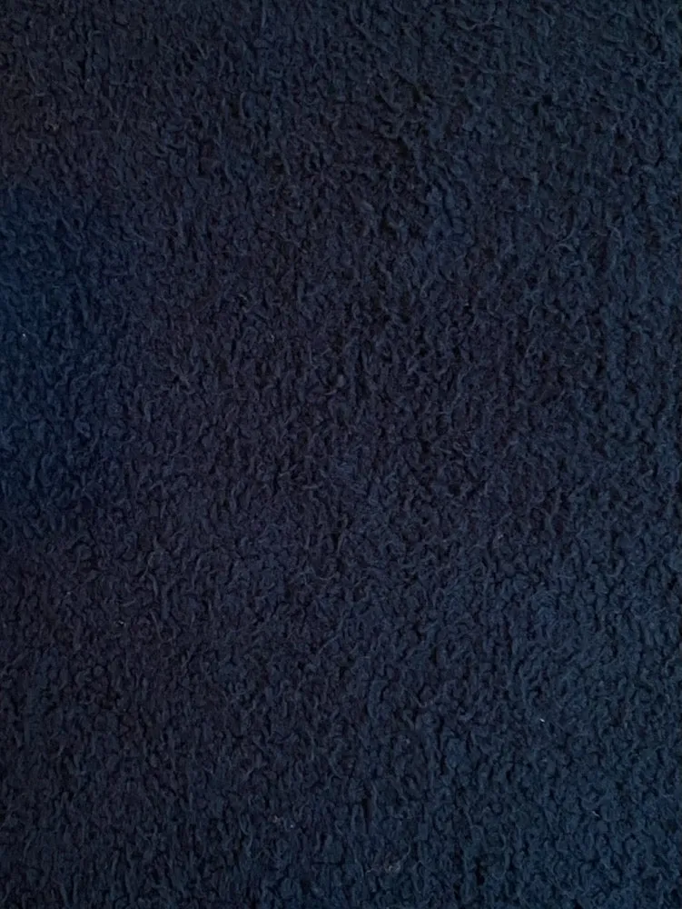Sherpa Baumwollfleece - navy