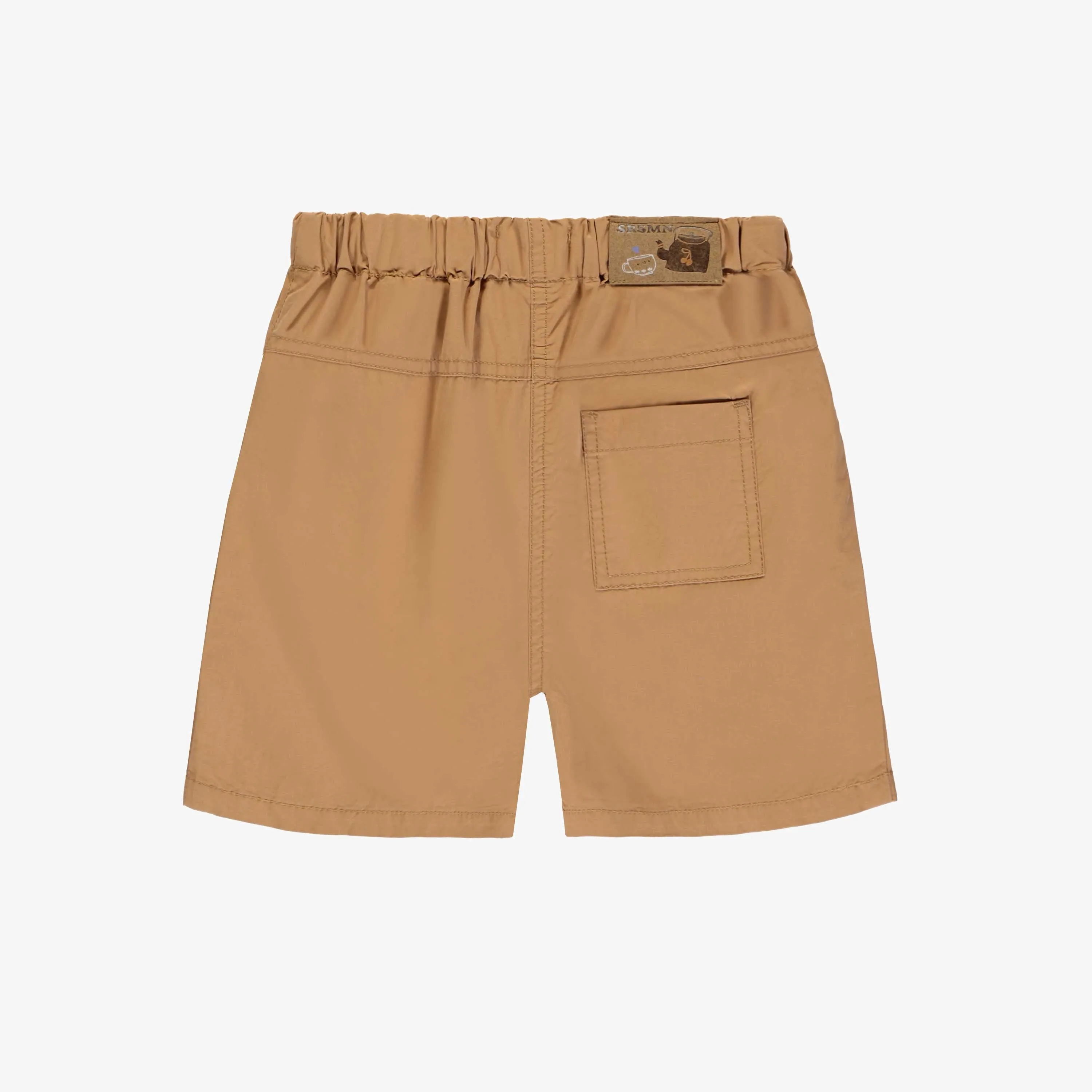 Short caramel en coton extensible, enfant || Caramel short in stretch cotton, child
