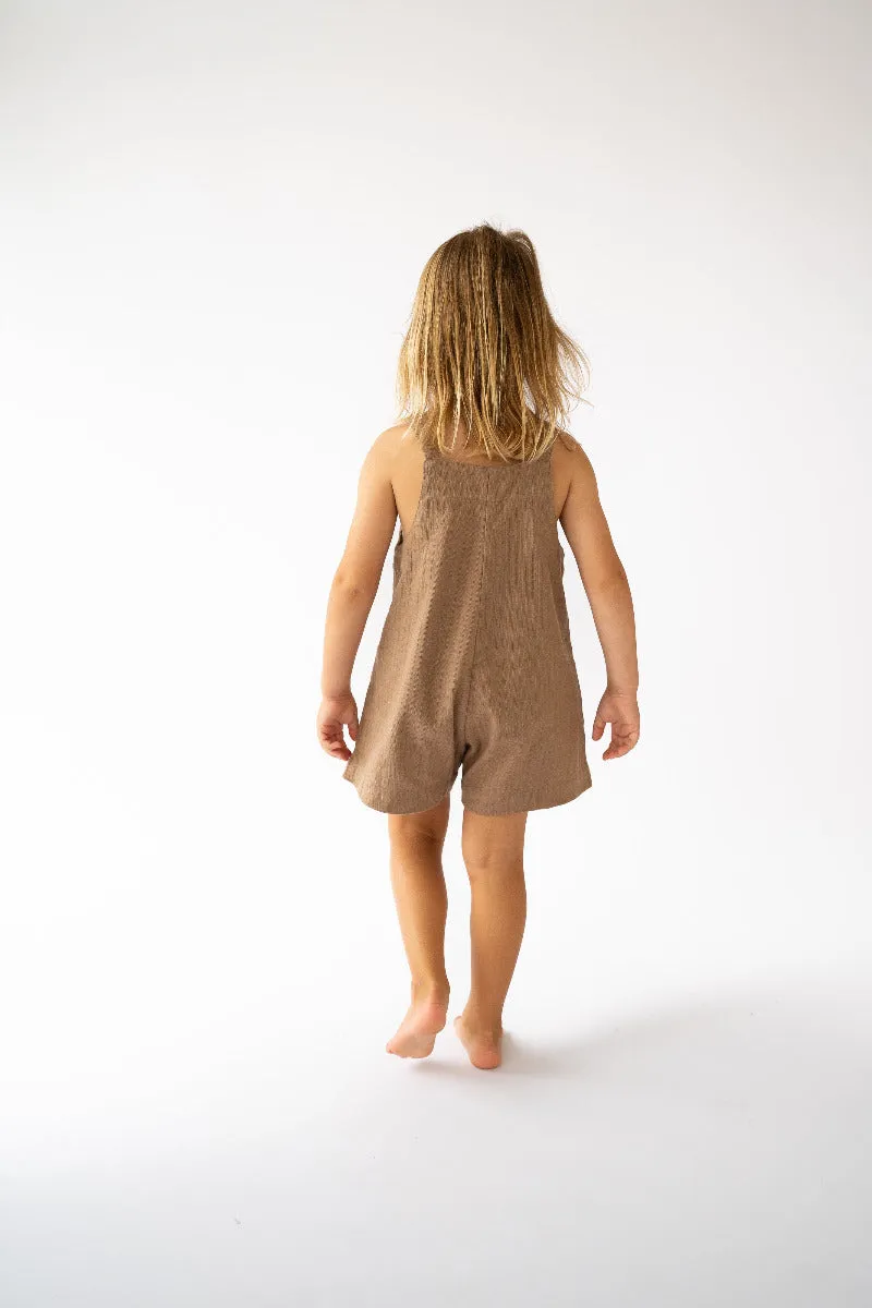 Short Marlow Overalls - Chocolate