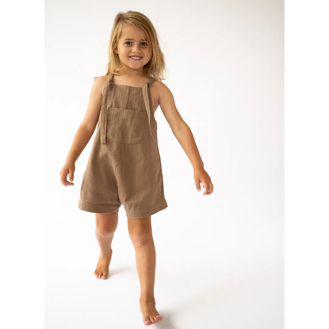 Short Marlow Overalls - Chocolate