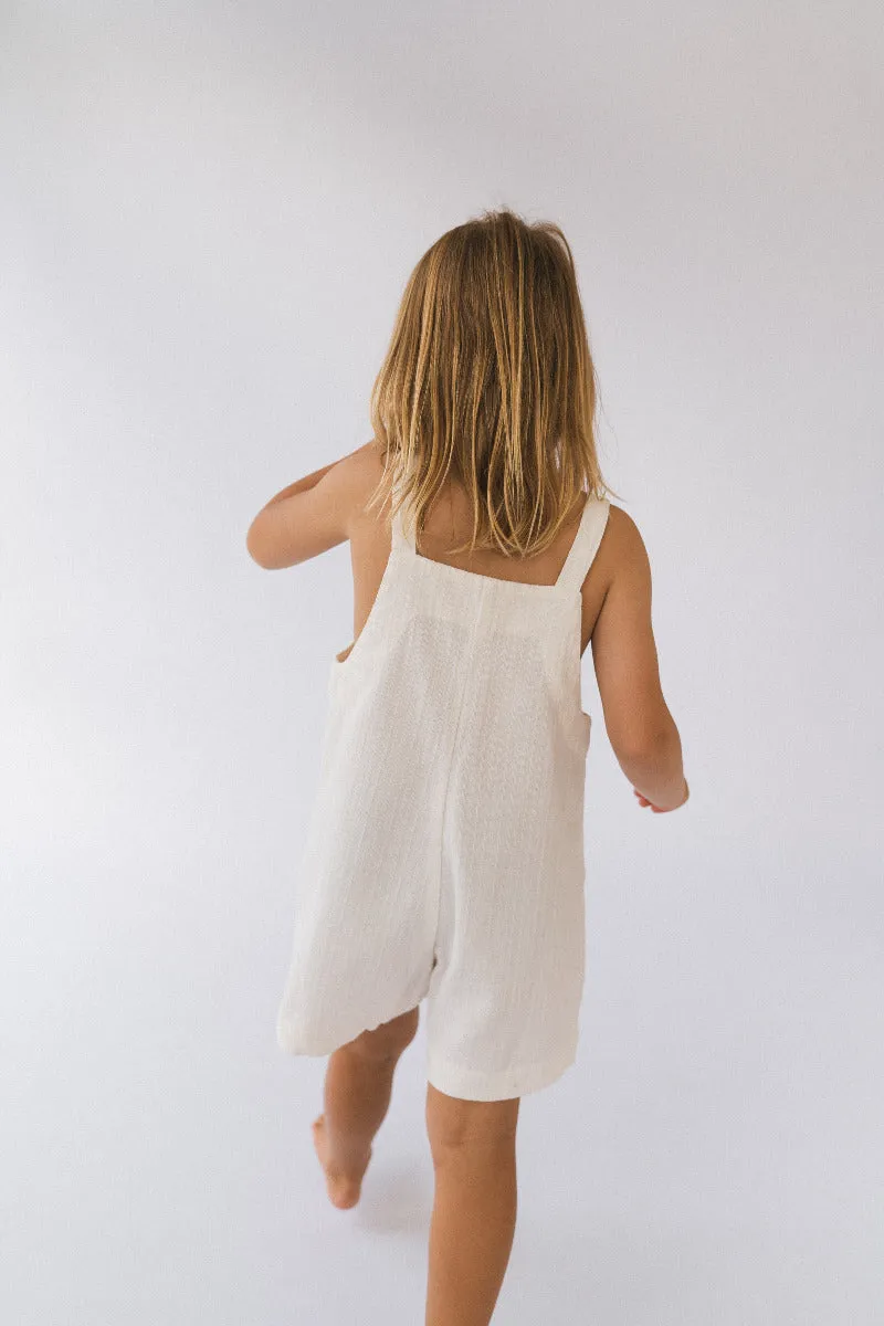 Short Marlow Overalls - White