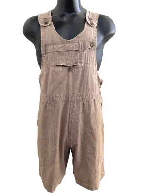 Short Stonewashed cotton overalls