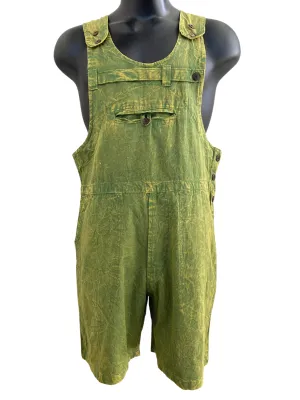 Short Stonewashed cotton overalls