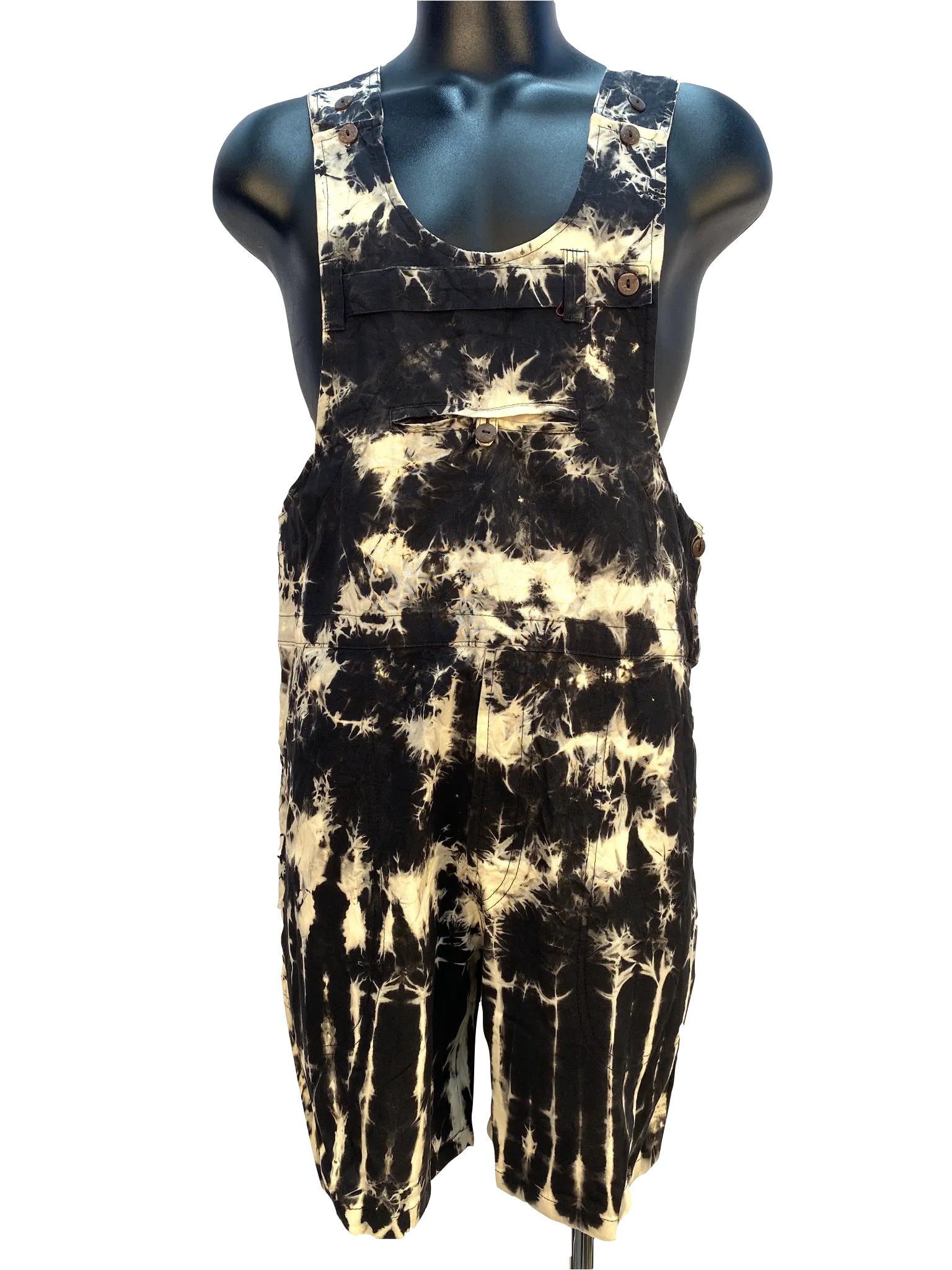 Short Tie Dyed overalls