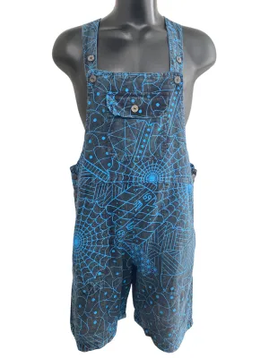 Short Zodiac/Web print overalls