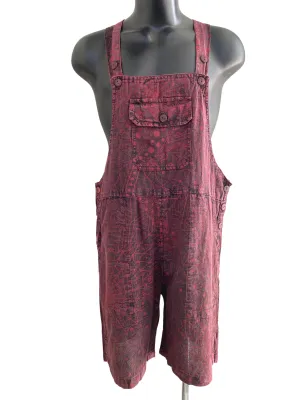 Short Zodiac/Web print overalls