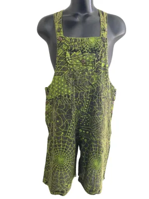 Short Zodiac/Web print overalls