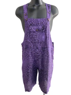 Short Zodiac/Web print overalls