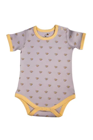 Signature Bee Baby Unisex Organic Short-Sleeve Bodysuits