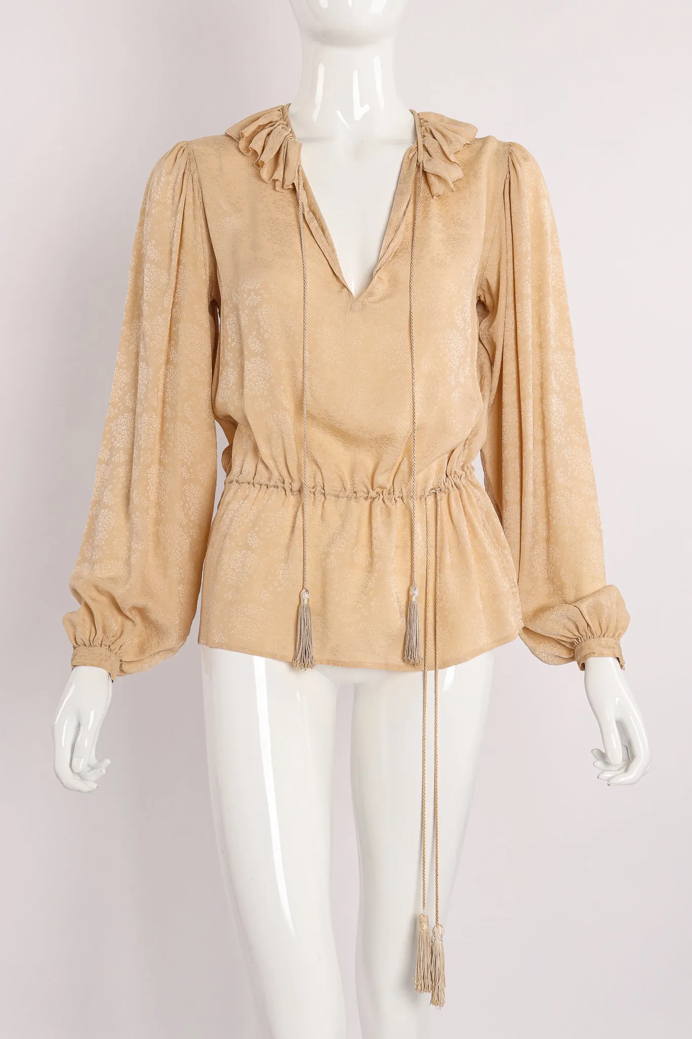 Silk Peasant Blouse