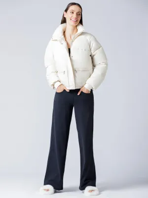 SIMPLICITY PUFFER JACKET, CREAM