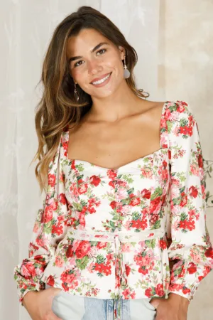 Sirman Puff Sleeve Top