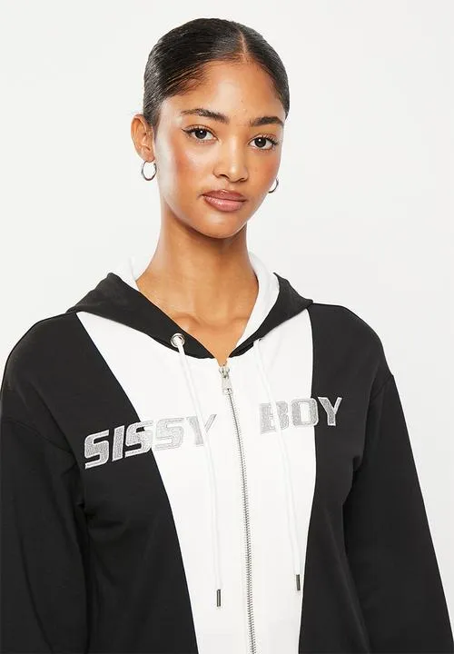 Sissyboy Ladies Fashion Hooded Jacket Black