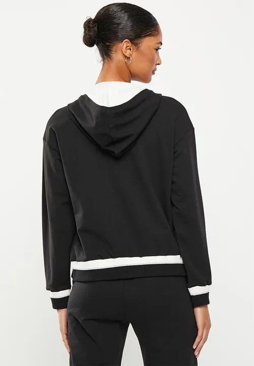 Sissyboy Ladies Fashion Hooded Jacket Black