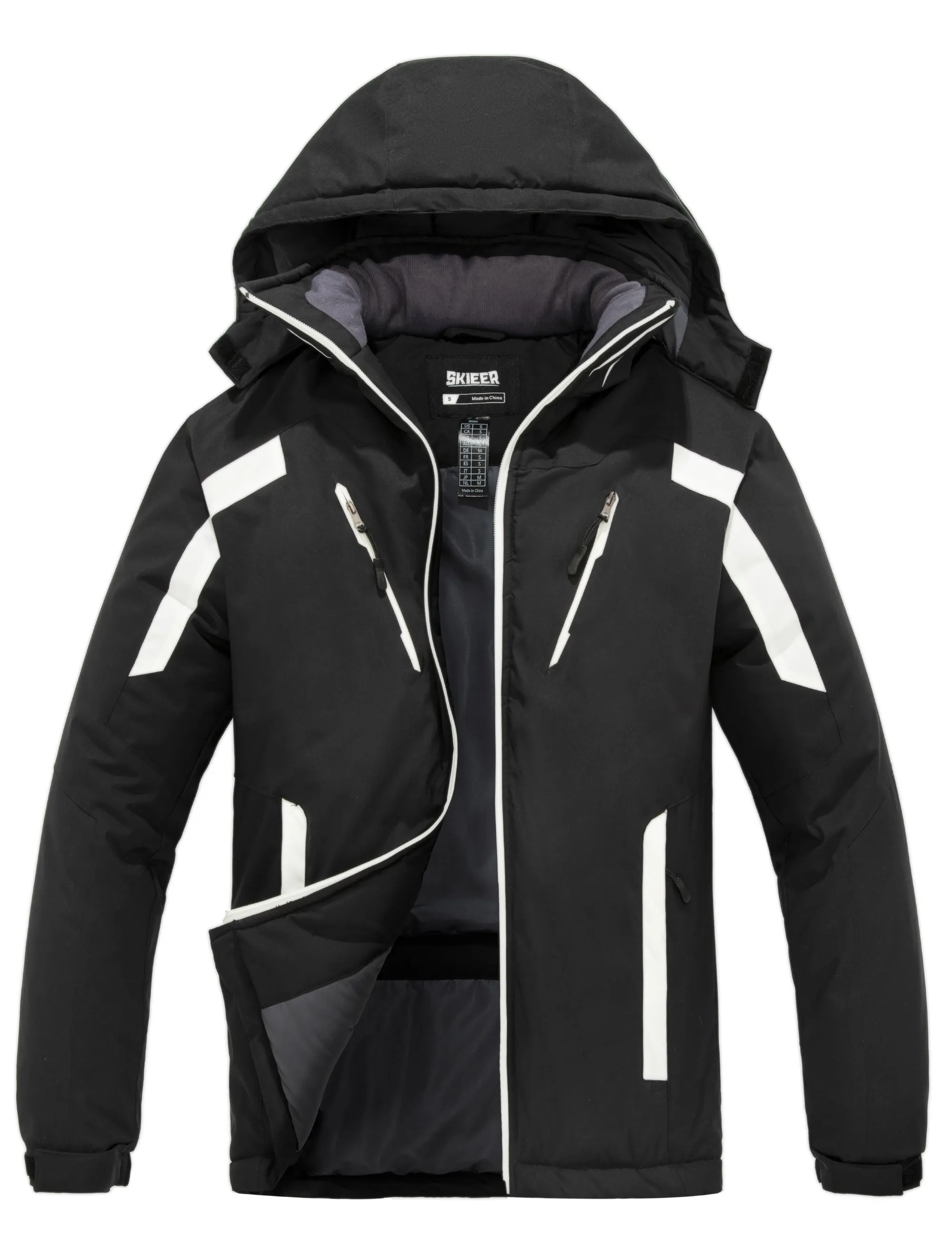 Skieer Men's Waterproof Ski Jacket Winter Snow Coat