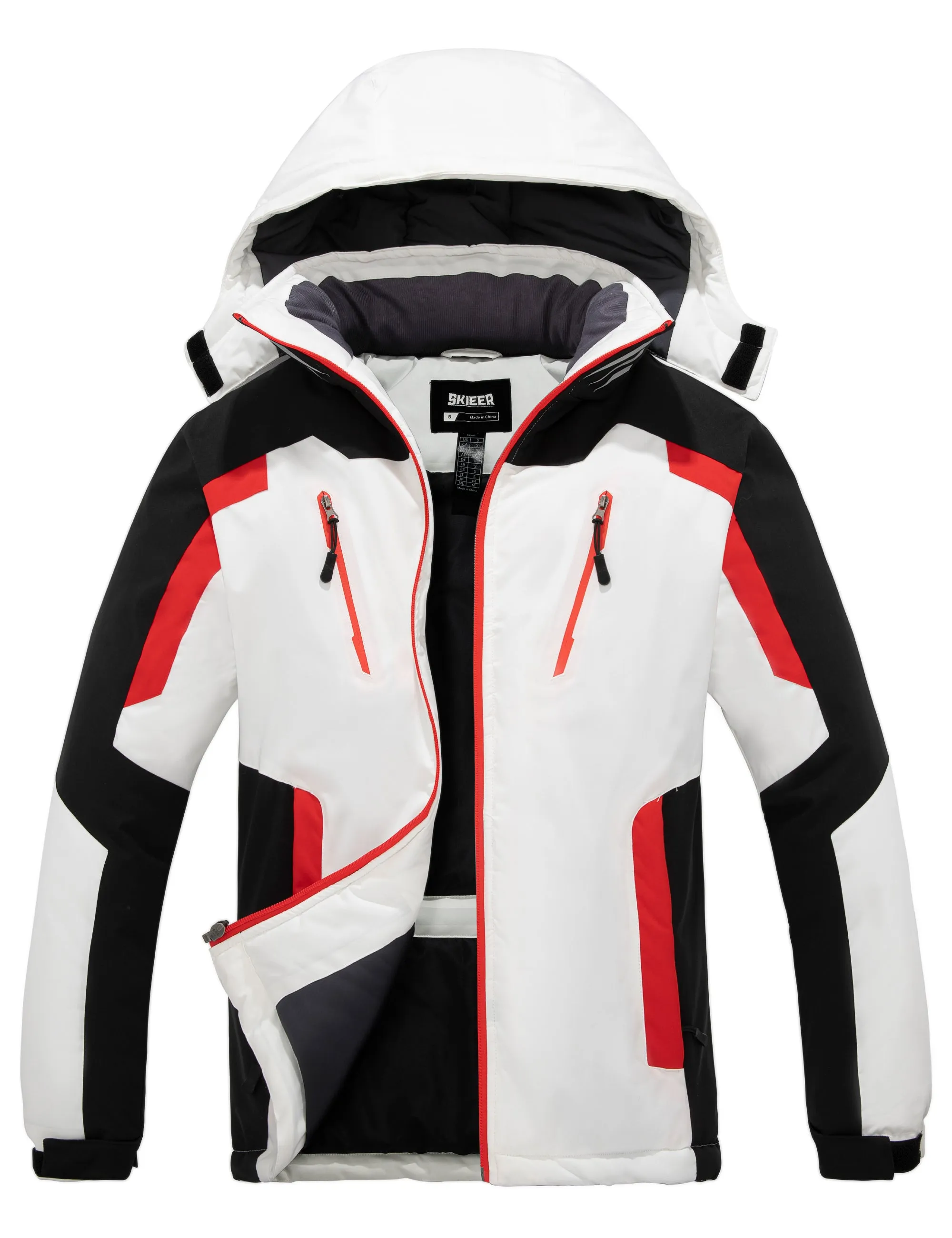 Skieer Men's Waterproof Ski Jacket Winter Snow Coat