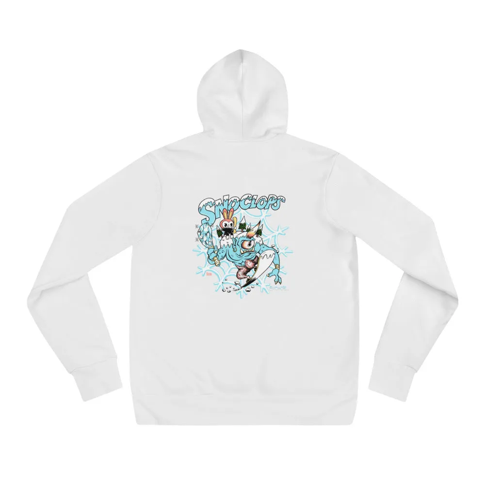 Sno Cal SnoClops White Snowboard Hoodie