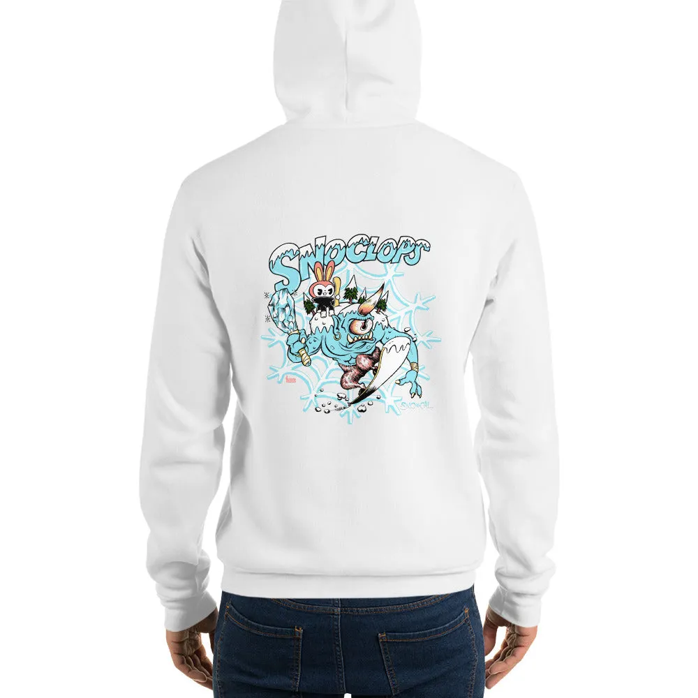 Sno Cal SnoClops White Snowboard Hoodie