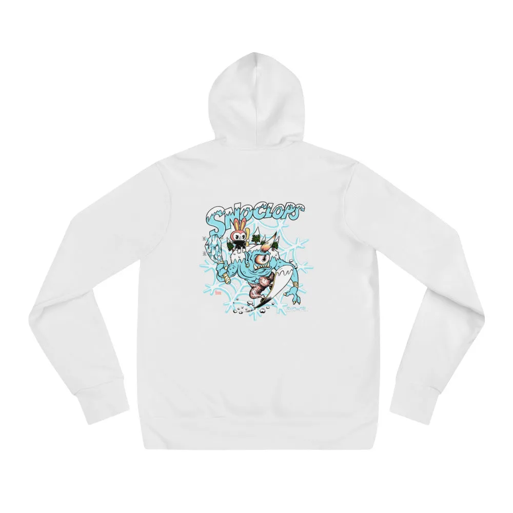 Sno Cal SnoClops White Snowboard Hoodie