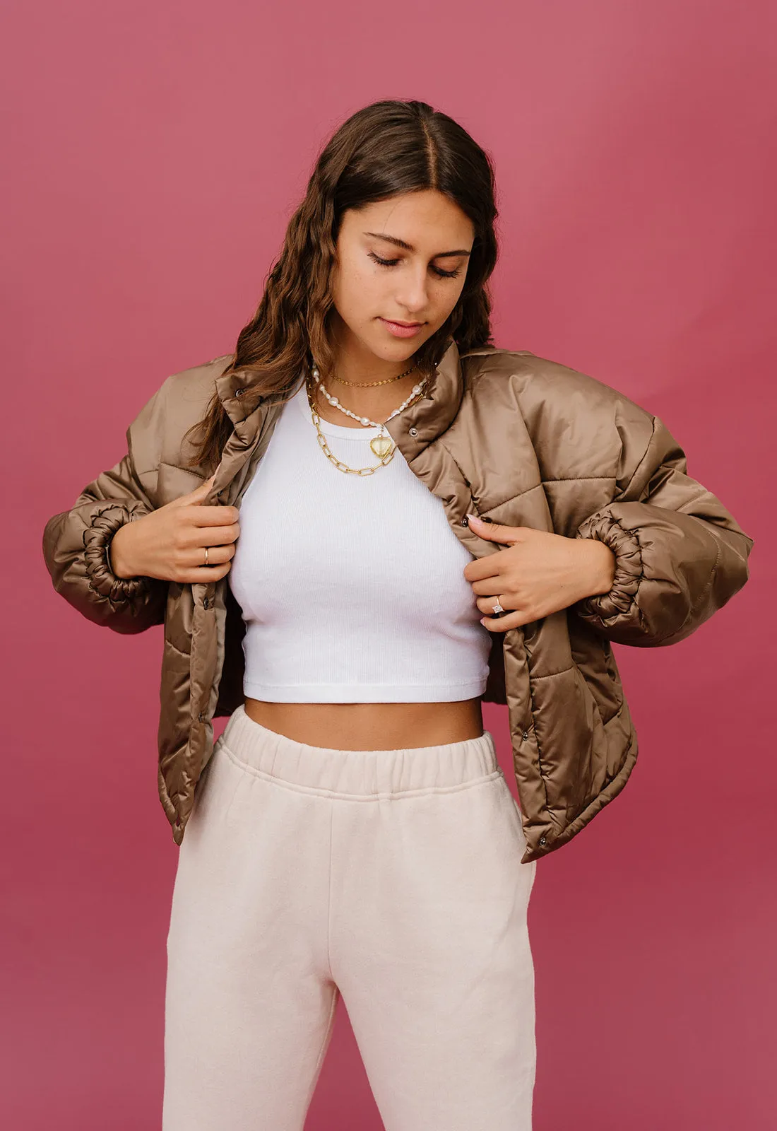 SoHo Puffer// Chocolate