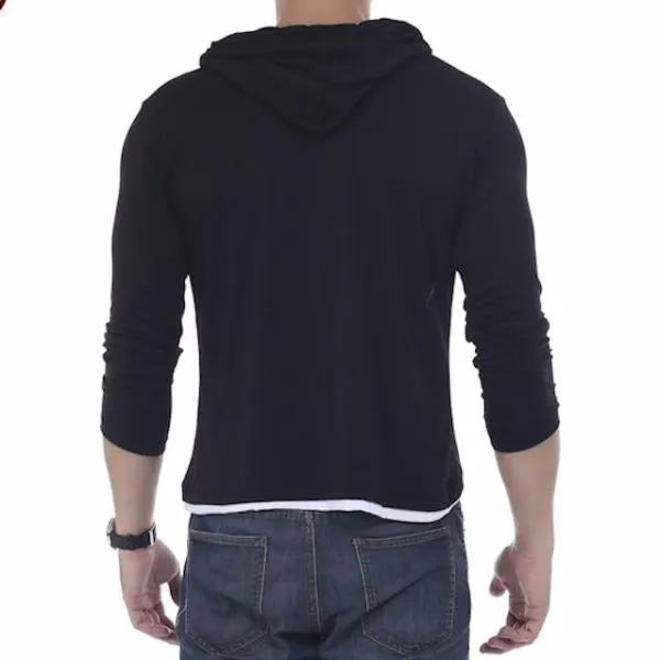 Solid Sling Casual Slim Fit Hoodies
