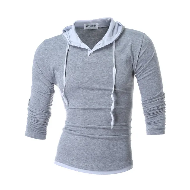 Solid Sling Casual Slim Fit Hoodies