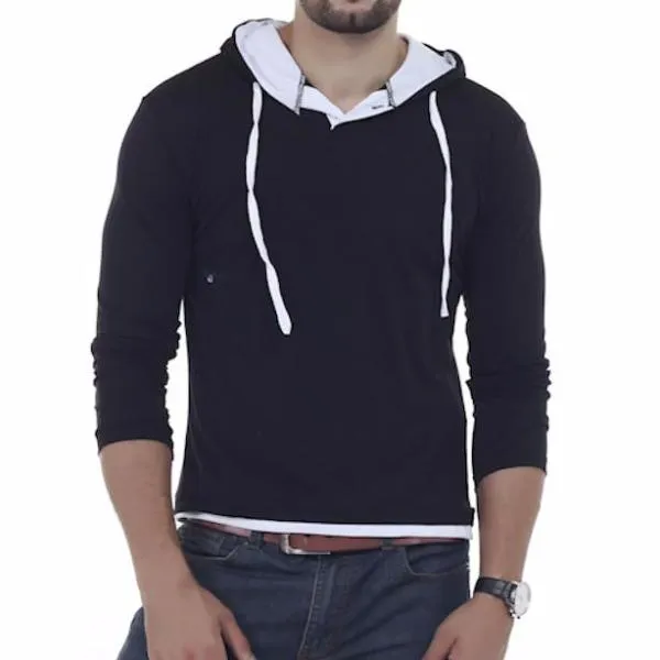 Solid Sling Casual Slim Fit Hoodies