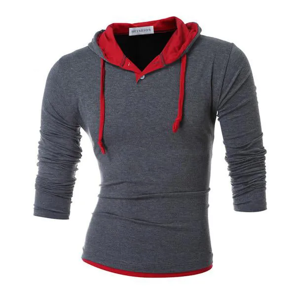 Solid Sling Casual Slim Fit Hoodies