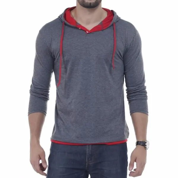 Solid Sling Casual Slim Fit Hoodies