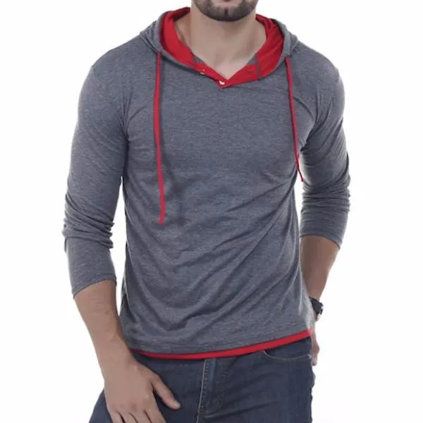 Solid Sling Casual Slim Fit Hoodies