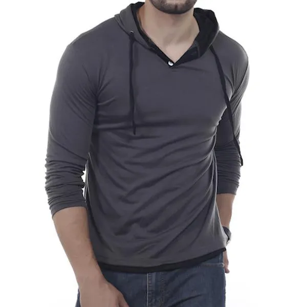 Solid Sling Casual Slim Fit Hoodies