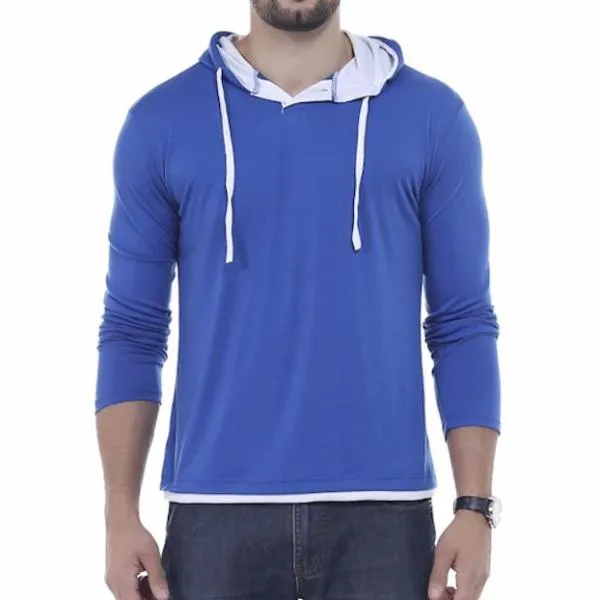 Solid Sling Casual Slim Fit Hoodies