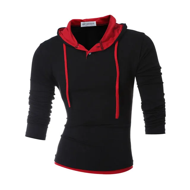 Solid Sling Casual Slim Fit Hoodies