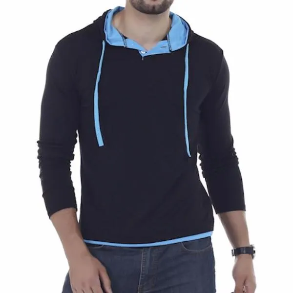 Solid Sling Casual Slim Fit Hoodies