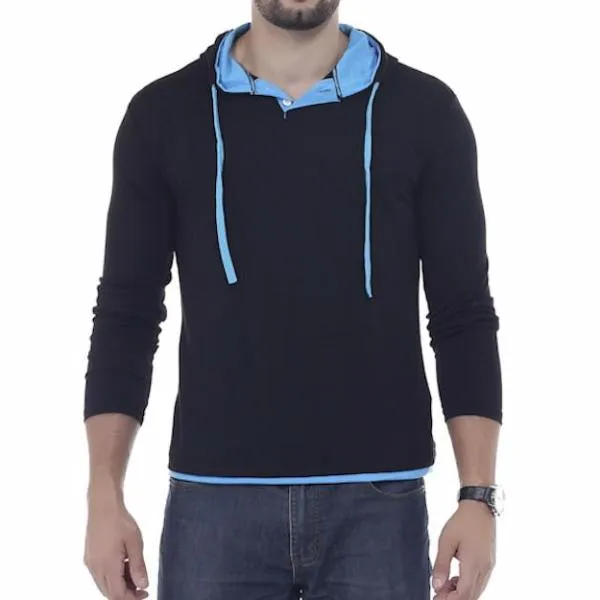 Solid Sling Casual Slim Fit Hoodies